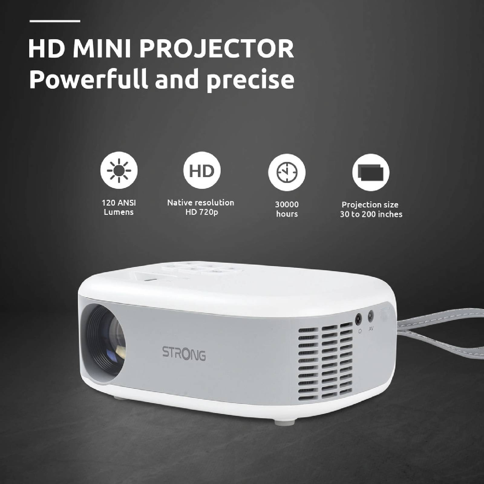 Auking MF-8 Full HD 1080p Led Mini Projector – Mayooo's