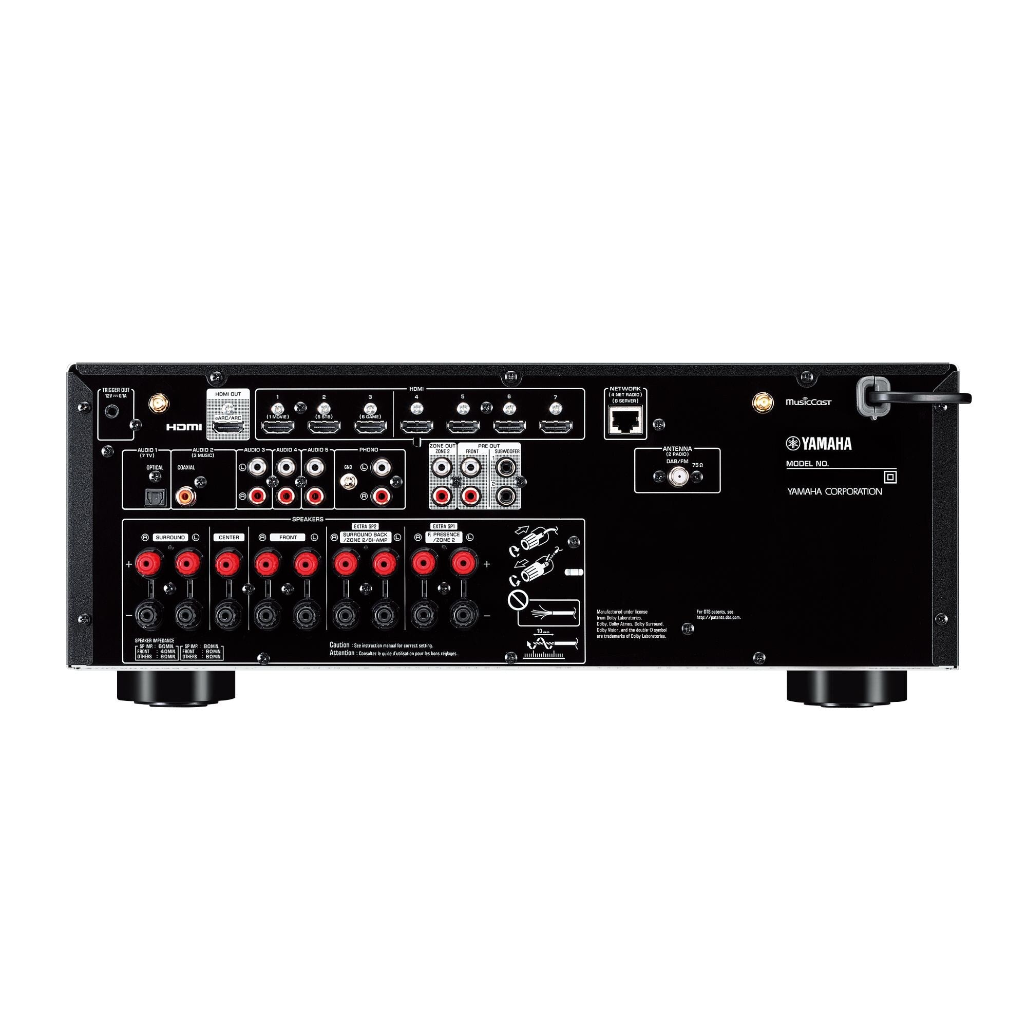 YAMAHA RX-V6A 7.2-Channel AV Receiver with 8K HDMI and MusicCast